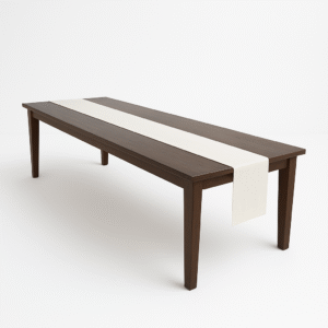 Mesa rectangular de madera para 10-12 personas