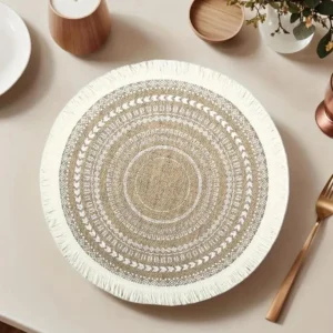 Plato base color beige